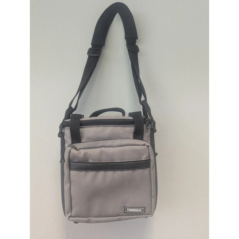 TUNDRA 8–12 Can Soft Cooler Lunch Bag Insulated Portable Camping Gray Black